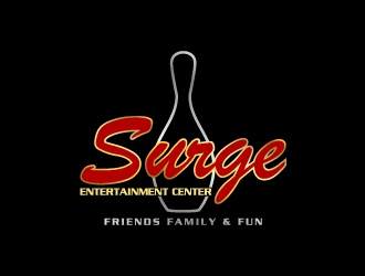 Surge Entertainment Center  logo design by Creativeminds