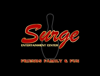 Surge Entertainment Center  logo design by Creativeminds