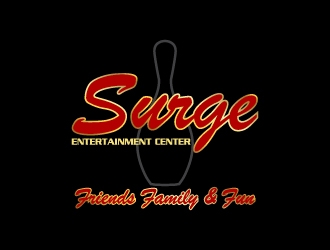 Surge Entertainment Center  logo design by Creativeminds