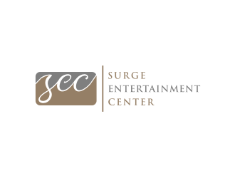 Surge Entertainment Center  logo design by bricton