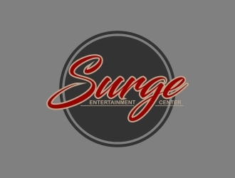 Surge Entertainment Center  logo design by naldart