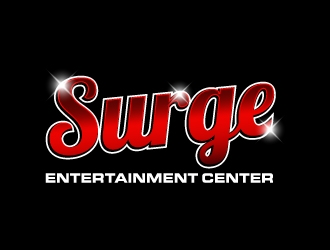 Surge Entertainment Center  logo design by dibyo