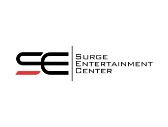 Surge Entertainment Center  logo design by Lut5