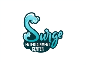 Surge Entertainment Center  logo design by Shabbir