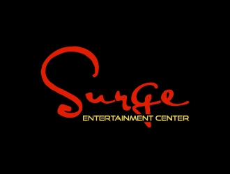Surge Entertainment Center  logo design by wongndeso
