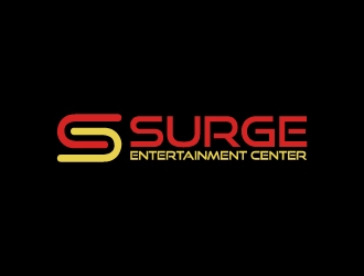 Surge Entertainment Center  logo design by wongndeso