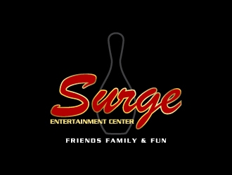 Surge Entertainment Center  logo design by Creativeminds