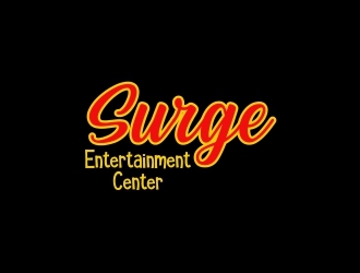 Surge Entertainment Center  logo design by Shabbir