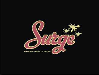 Surge Entertainment Center  logo design by Adundas