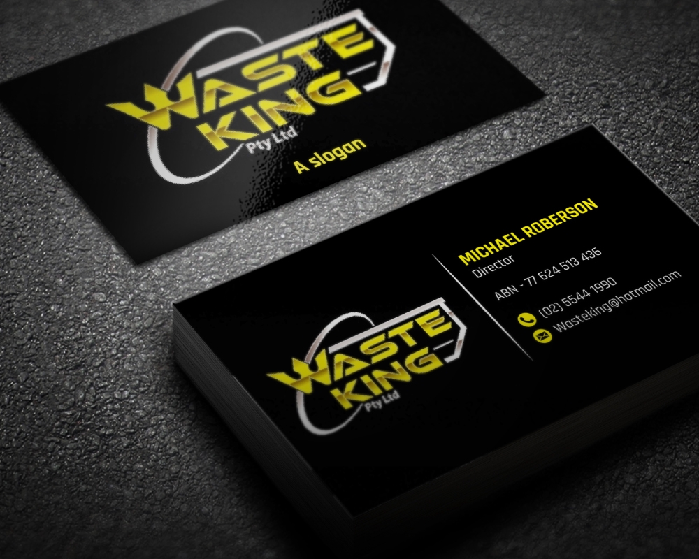 Waste King Pty Ltd logo design by Boomstudioz
