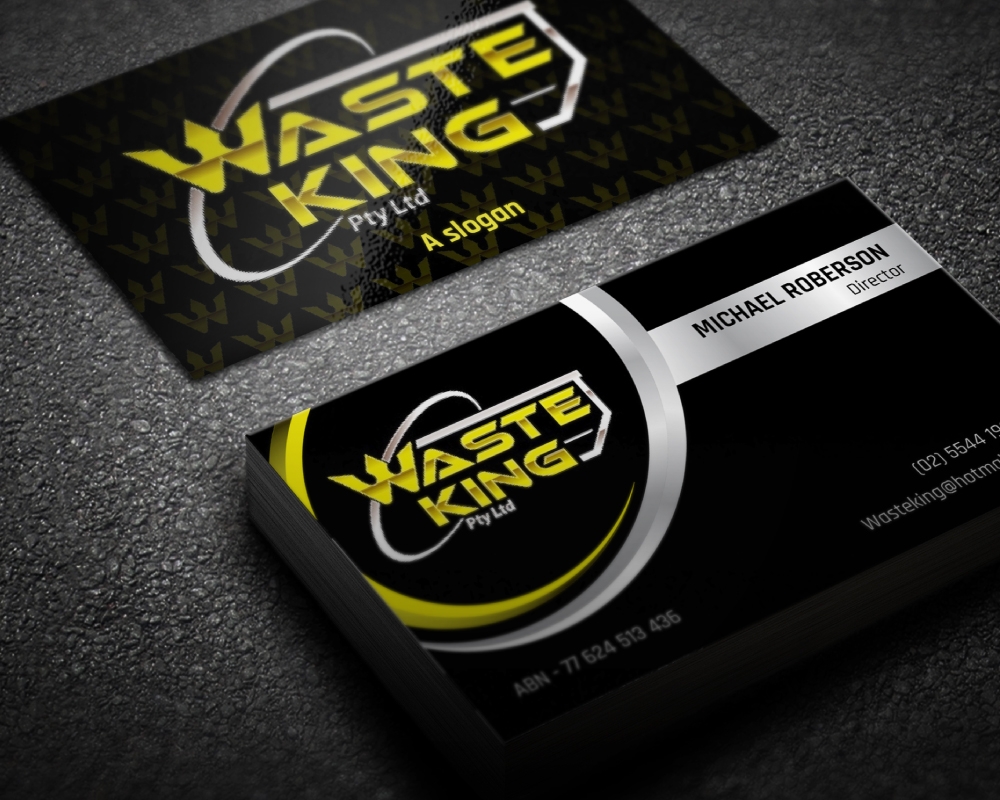 Waste King Pty Ltd logo design by Boomstudioz