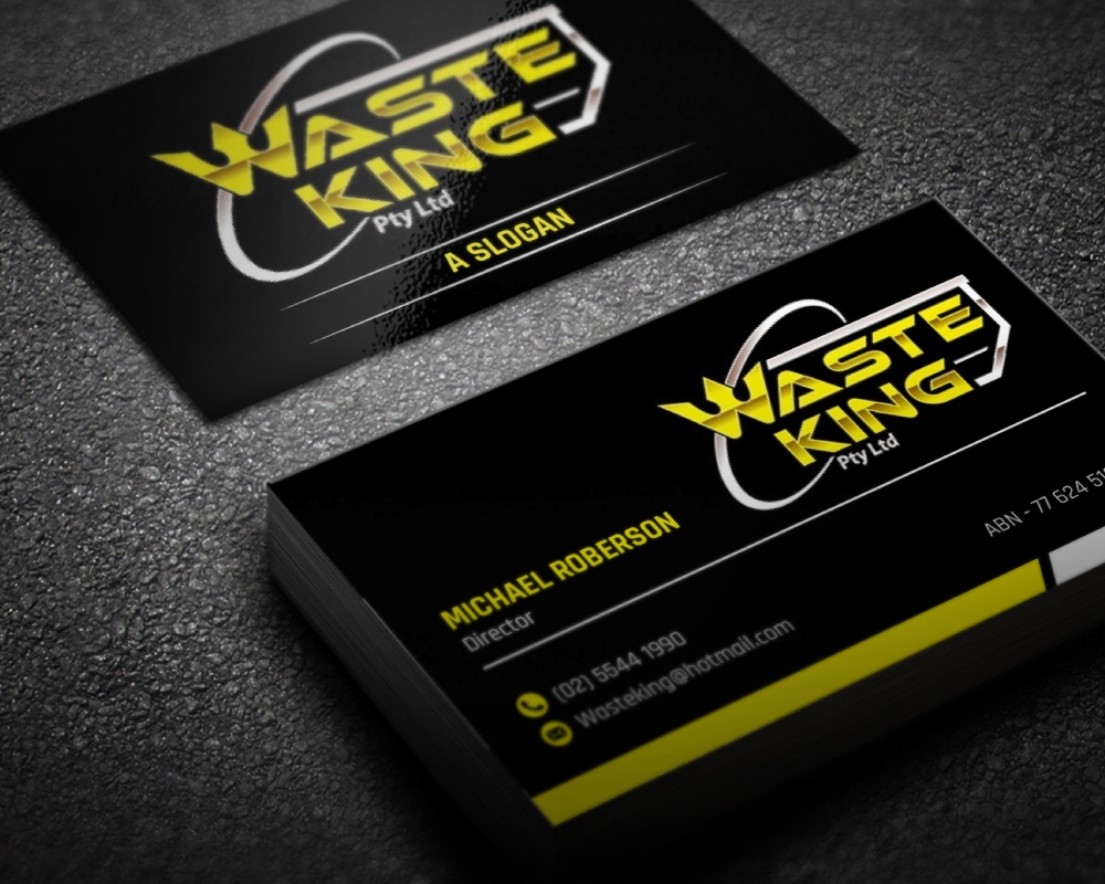Waste King Pty Ltd logo design by Boomstudioz