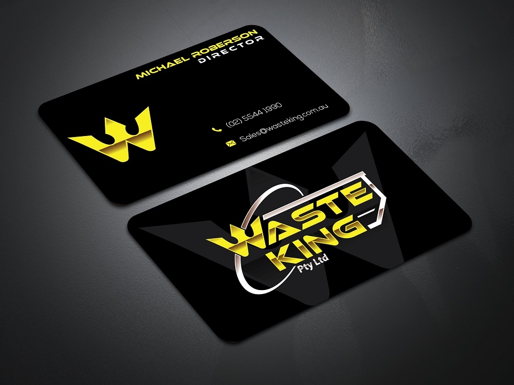 Waste King Pty Ltd logo design by fawadyk