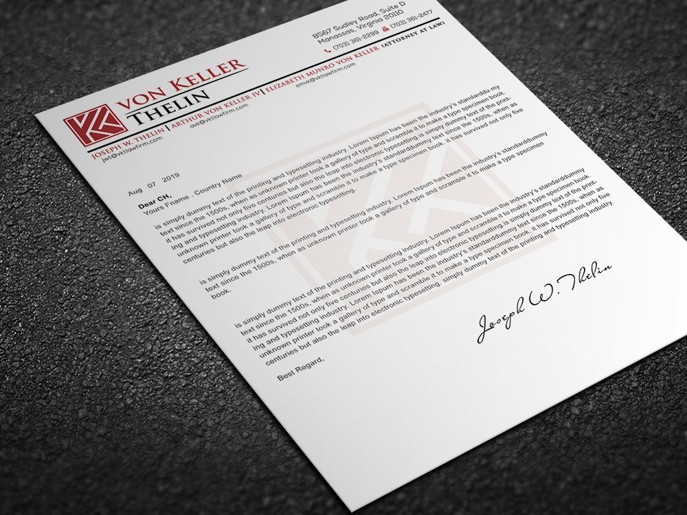 Von Keller Thelin logo design by aamir