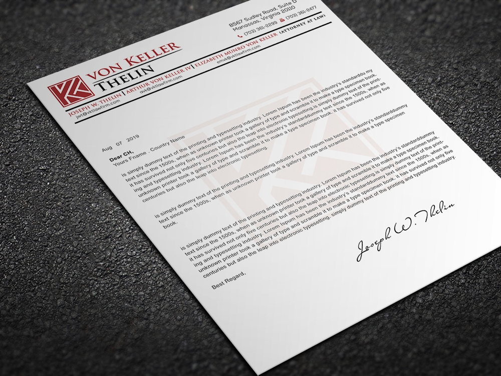 Von Keller Thelin logo design by aamir