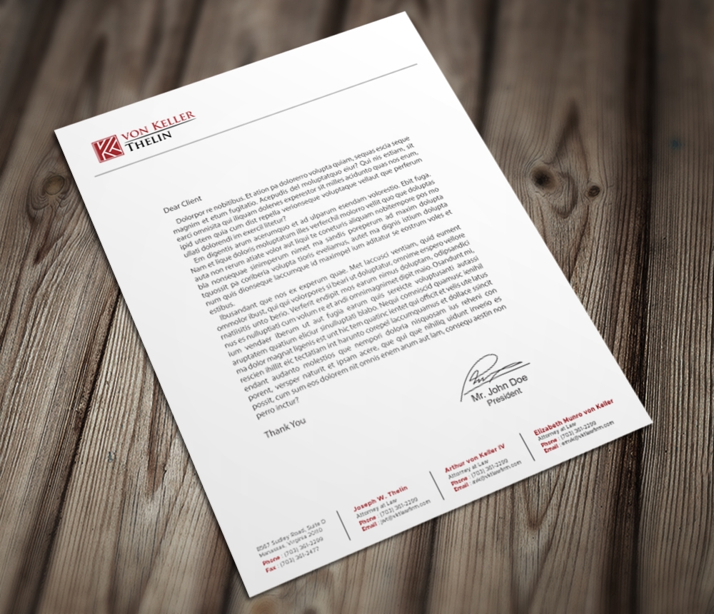 Von Keller Thelin logo design by Kindo