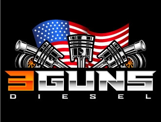3 Guns Diesel logo design by daywalker