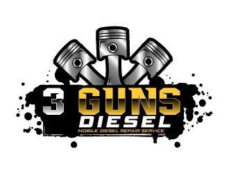 3 Guns Diesel logo design by Erasedink
