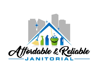 Affordable and Reliable Janitorial  logo design by JJlcool