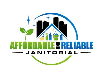 Affordable and Reliable Janitorial  logo design by JJlcool