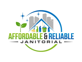 Affordable and Reliable Janitorial  logo design by JJlcool