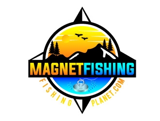 MagnetFishingPlanet.com logo design by REDCROW