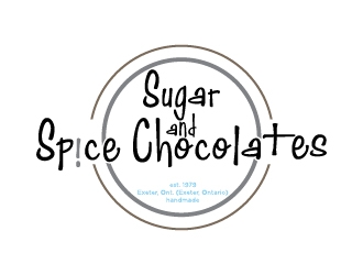 Sugar & Spice Chocolates  logo design by Hansiiip