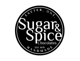 Sugar & Spice Chocolates  logo design by ElonStark