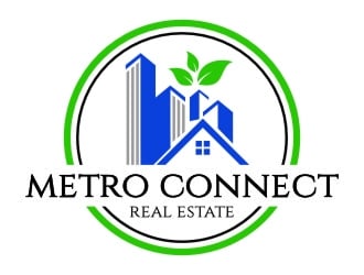 Metro Connect Real Estate logo design by jetzu