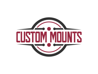 Custom Mounts logo design by Purwoko21