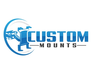 Custom Mounts logo design by DreamLogoDesign