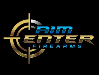Aim Center Firearms logo design by DreamLogoDesign