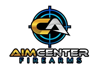 Aim Center Firearms logo design by DreamLogoDesign