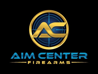 Aim Center Firearms logo design by J0s3Ph