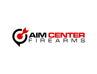 Aim Center Firearms logo design by ROSHTEIN