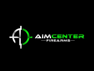 Aim Center Firearms logo design by REDCROW