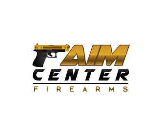 Aim Center Firearms logo design by samuraiXcreations