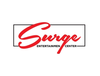 Surge Entertainment Center  logo design by Hansiiip