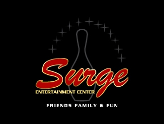 Surge Entertainment Center  logo design by Creativeminds