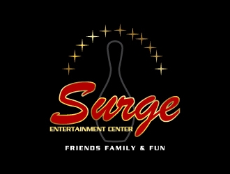 Surge Entertainment Center  logo design by Creativeminds