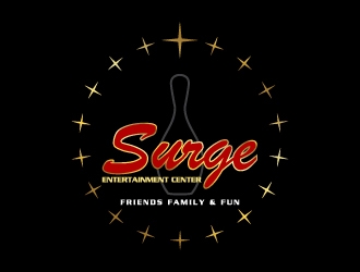 Surge Entertainment Center  Logo Design