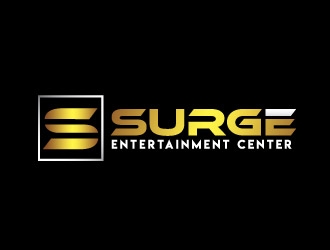 Surge Entertainment Center  logo design by REDCROW