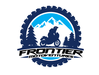 frontier motoventures logo design by justin_ezra