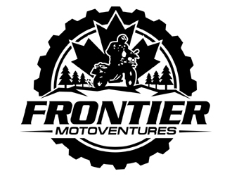 frontier motoventures logo design by MAXR