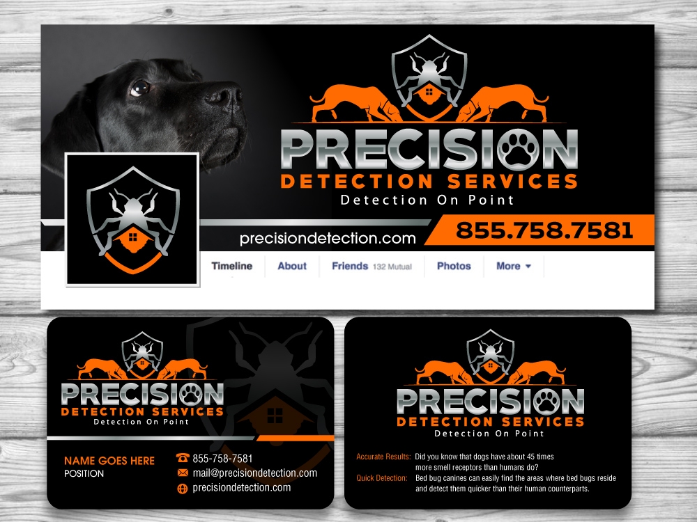 Precision Detection Services logo design by jaize
