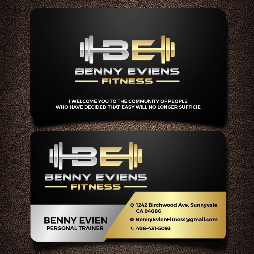 Benny Eviens Fitness  logo design by scriotx
