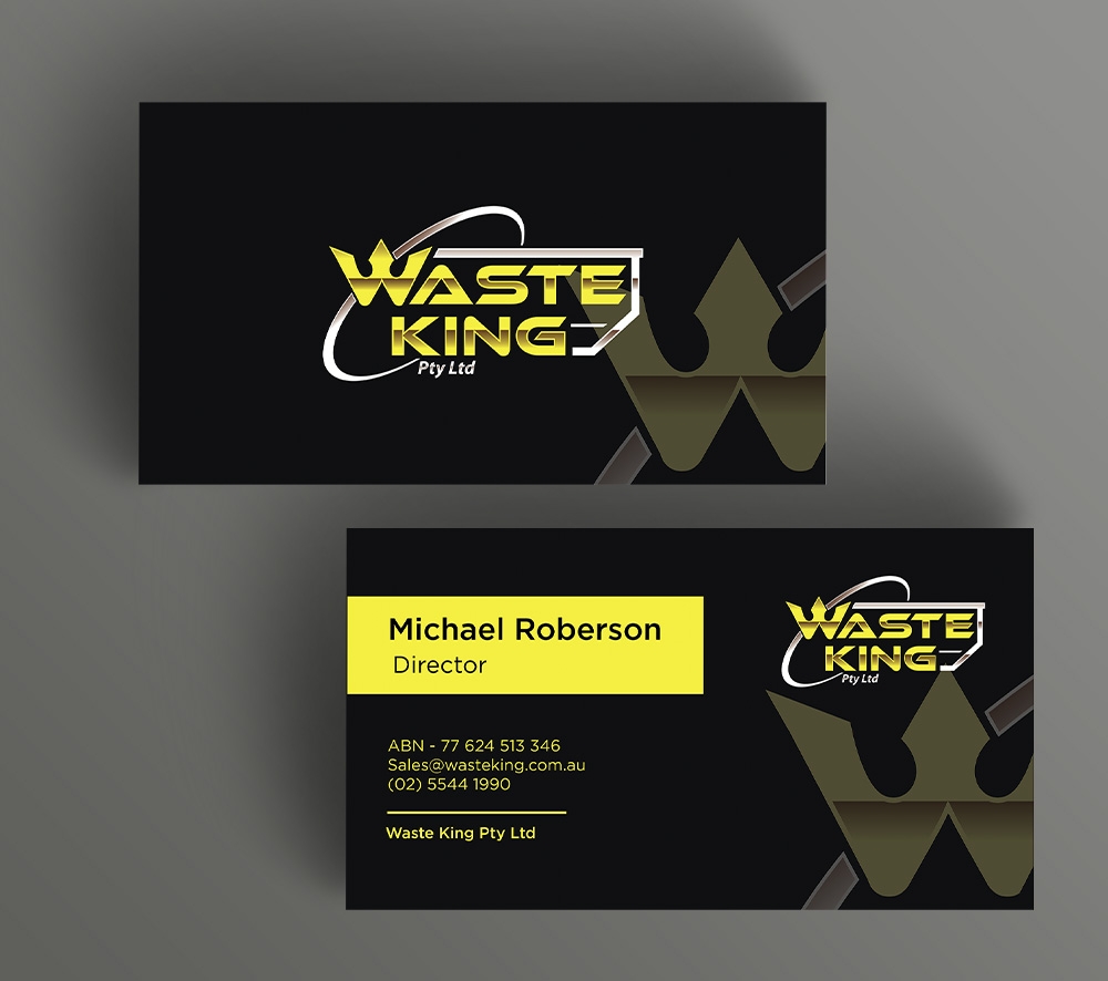 Waste King Pty Ltd logo design by Boooool