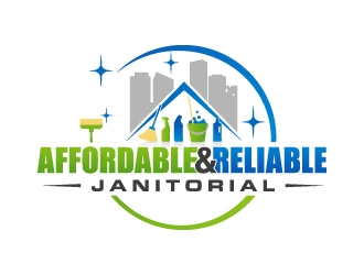 Affordable and Reliable Janitorial  logo design by JJlcool