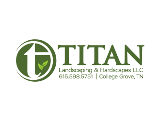 Titan Landscaping & Hardscapes LLC logo design by ROSHTEIN