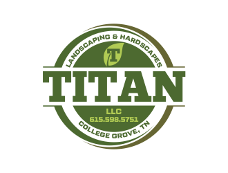 Titan Landscaping & Hardscapes LLC logo design by beejo